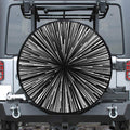 Black And White Hyperspace Print Tire Cover
