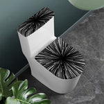 Black And White Hyperspace Print Toilet Lid And Tank Cover Set