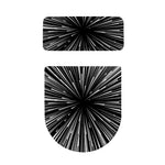 Black And White Hyperspace Print Toilet Lid And Tank Cover Set