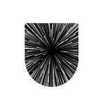 Black And White Hyperspace Print Toilet Lid Cover