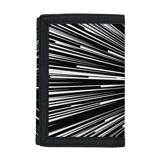 Black And White Hyperspace Print Trifold Wallet