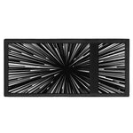 Black And White Hyperspace Print Trifold Wallet