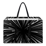 Black And White Hyperspace Print Utility Tote Bag