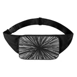 Black And White Hyperspace Print Waist Bag