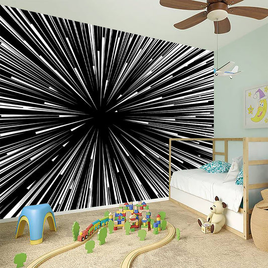 Black And White Hyperspace Print Wall Sticker