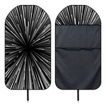 Black And White Hyperspace Print Waterproof Car Seat Cover