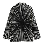 Black And White Hyperspace Print Women's Blazer