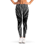 Black And White Hyperspace Print Women's Leggings