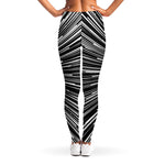 Black And White Hyperspace Print Women's Leggings