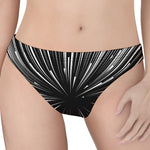Black And White Hyperspace Print Women's Thong