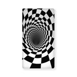 Black And White Hypnotic Illusion Print Baby Crib Sheet