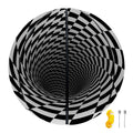 Black And White Hypnotic Illusion Print Basketball