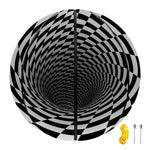 Black And White Hypnotic Illusion Print Basketball