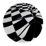 Black And White Hypnotic Illusion Print Basketball