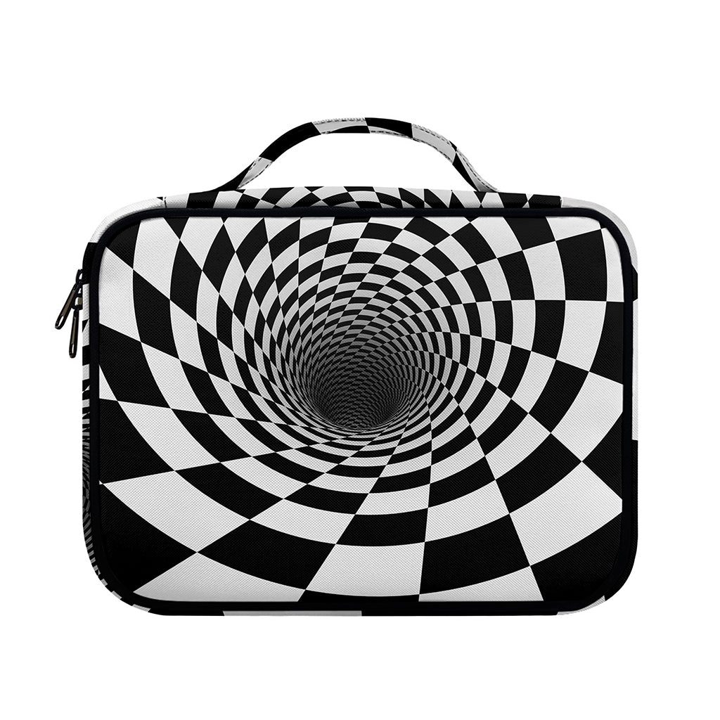 Black And White Hypnotic Illusion Print Briefcase Bible Bag