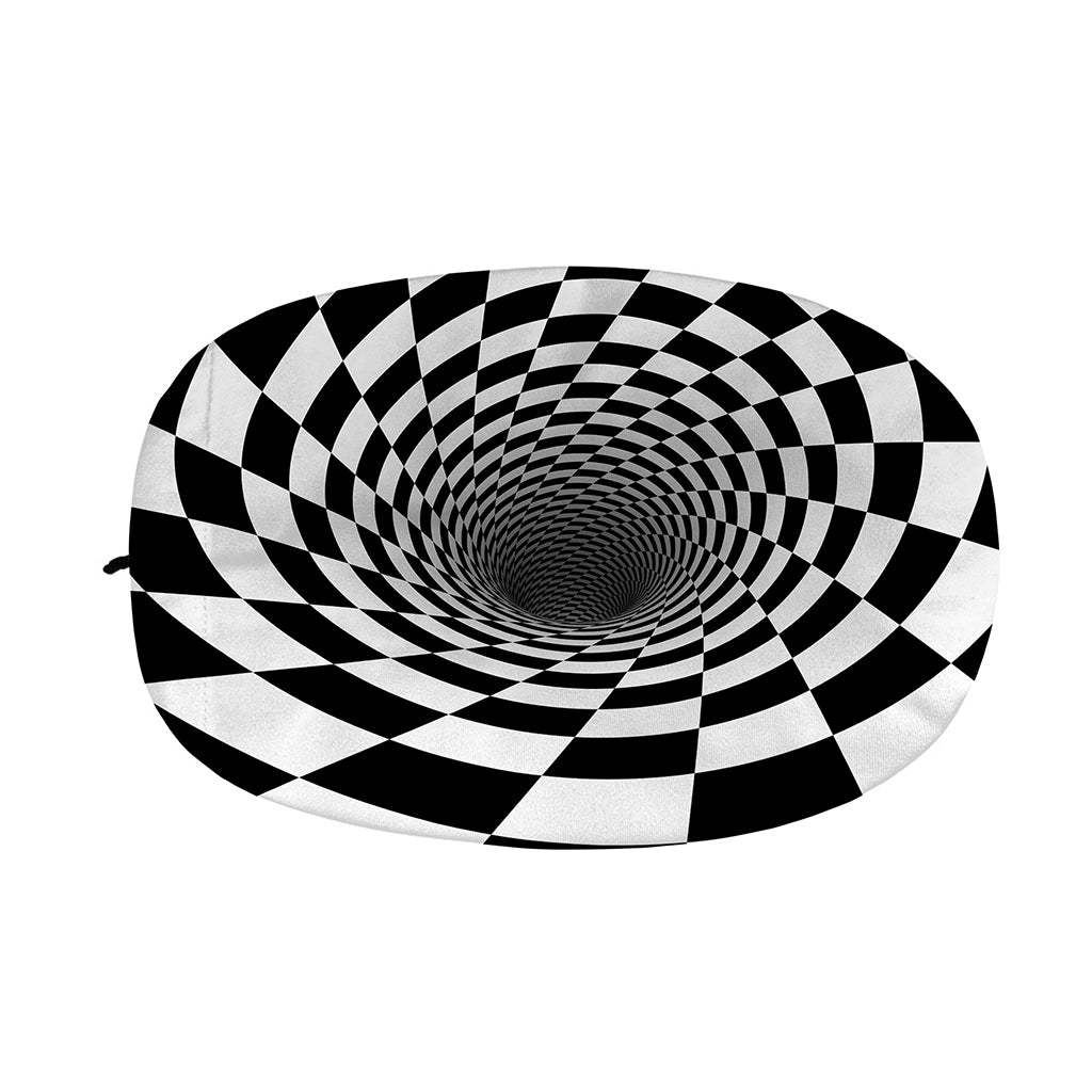 Black And White Hypnotic Illusion Print Car Side Mirror Covers