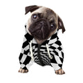 Black And White Hypnotic Illusion Print Dog Zip Up Hoodie