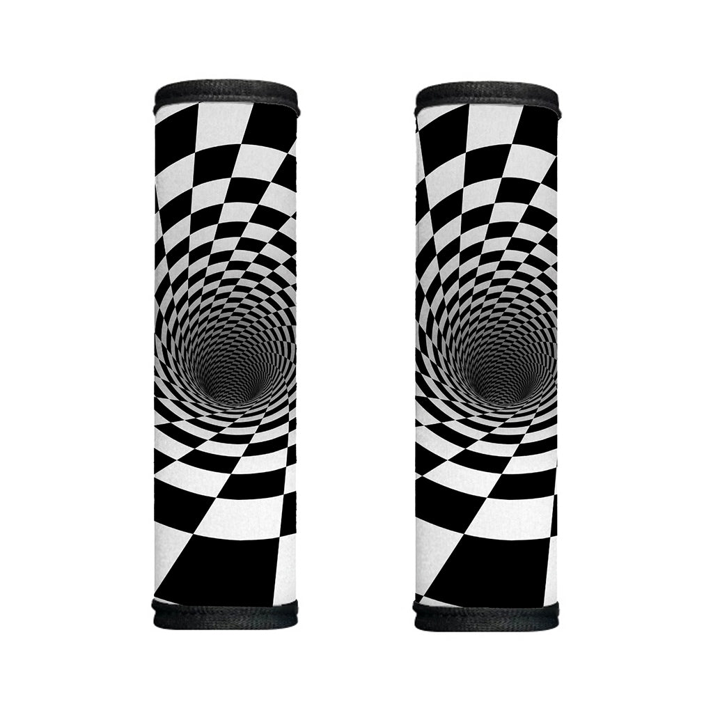 Black And White Hypnotic Illusion Print Handle Covers