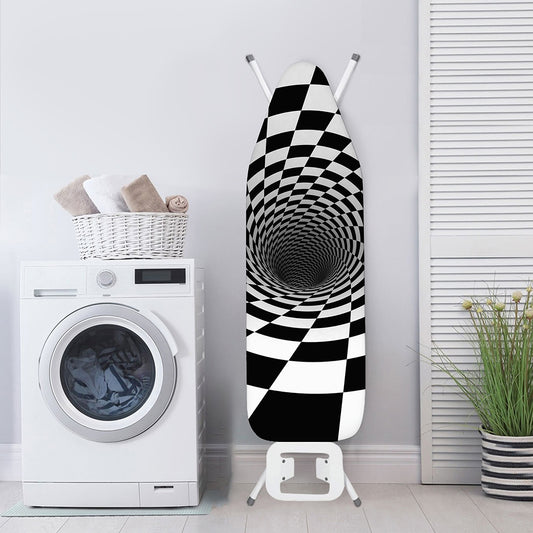 Black And White Hypnotic Illusion Print Ironing Board Cover