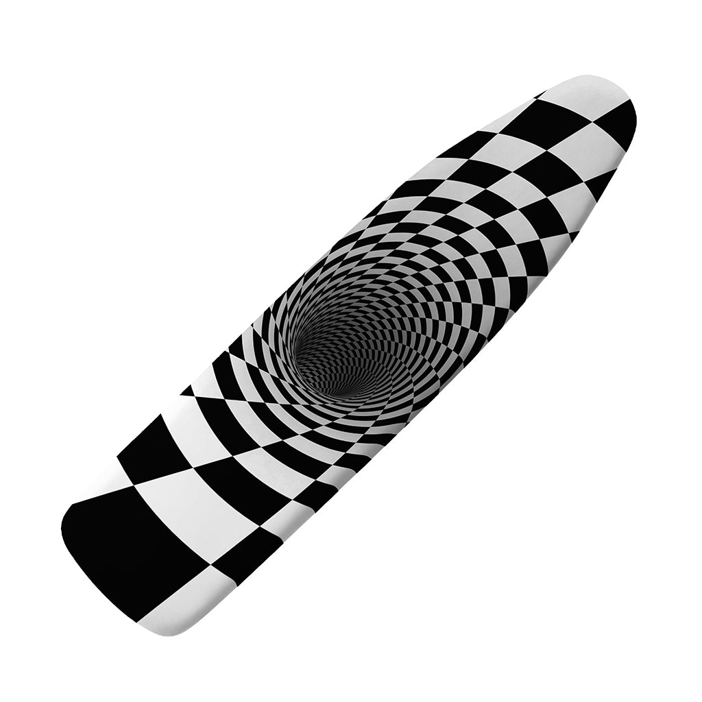 Black And White Hypnotic Illusion Print Ironing Board Cover