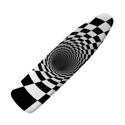 Black And White Hypnotic Illusion Print Ironing Board Cover