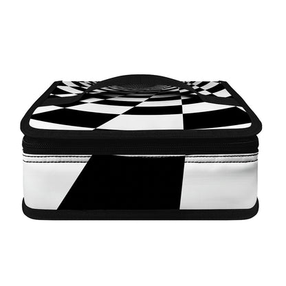 Black And White Hypnotic Illusion Print Small Lunch Bag