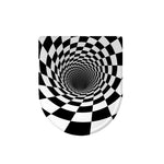 Black And White Hypnotic Illusion Print Toilet Lid Cover