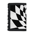 Black And White Hypnotic Illusion Print Trifold Wallet