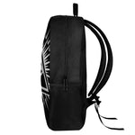Black And White Illuminati Print 17 Inch Backpack