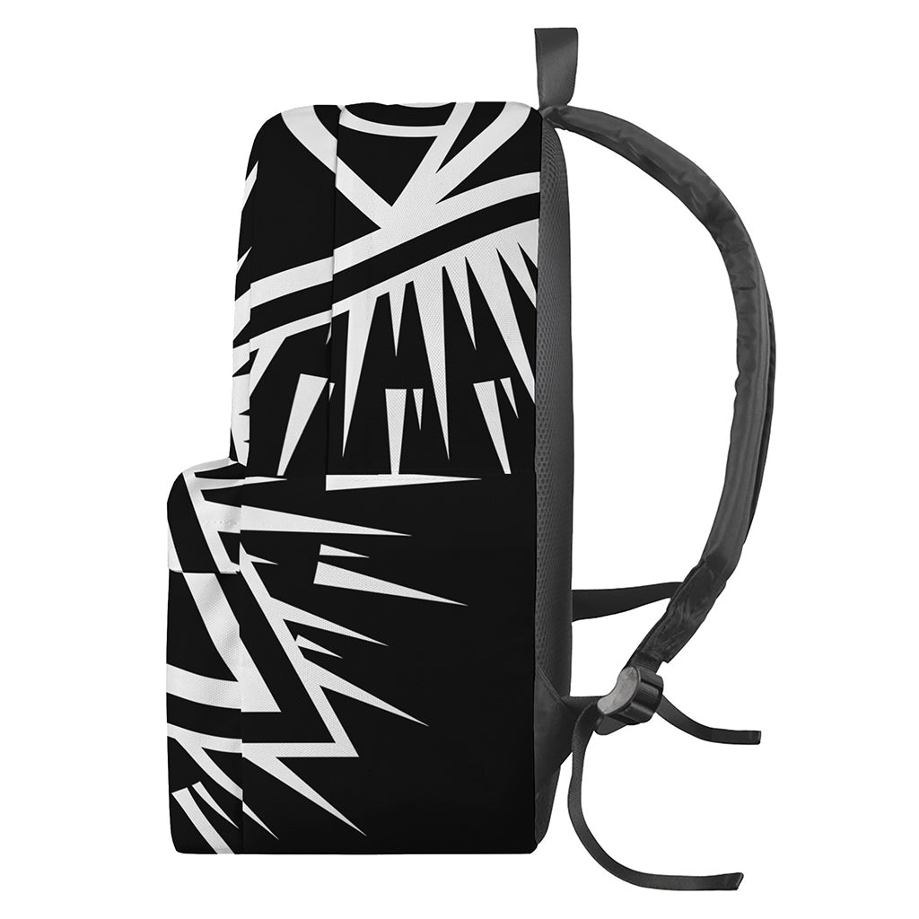 Black And White Illuminati Print Backpack