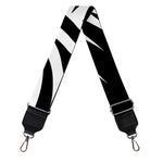 Black And White Illuminati Print Bag Strap