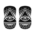 Black And White Illuminati Print Bar Stool Covers