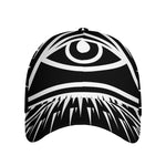 Black And White Illuminati Print Baseball Cap