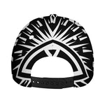 Black And White Illuminati Print Baseball Cap