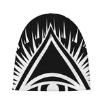 Black And White Illuminati Print Beanie
