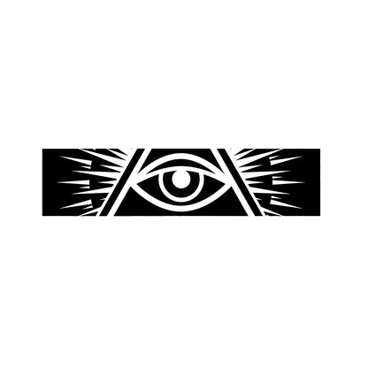 Black And White Illuminati Print Bed Runner