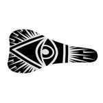 Black And White Illuminati Print Bicycle Seat Cover