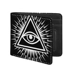 Black And White Illuminati Print Bifold Wallet