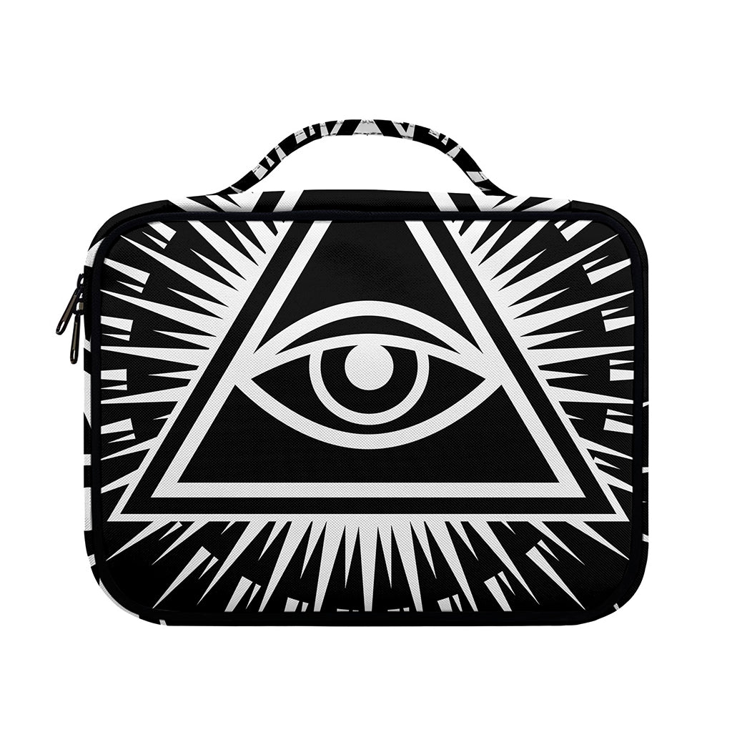 Black And White Illuminati Print Briefcase Bible Bag