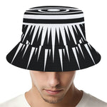 Black And White Illuminati Print Bucket Hat