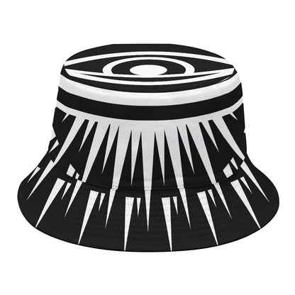 Black And White Illuminati Print Bucket Hat