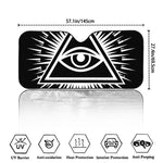 Black And White Illuminati Print Car Windshield Sun Shade