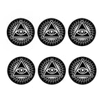 Black And White Illuminati Print Coaster Set