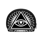 Black And White Illuminati Print Coin Purse