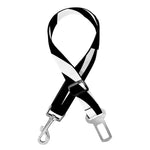 Black And White Illuminati Print Dog Seat Belt
