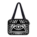 Black And White Illuminati Print Double Strap Bible Bag
