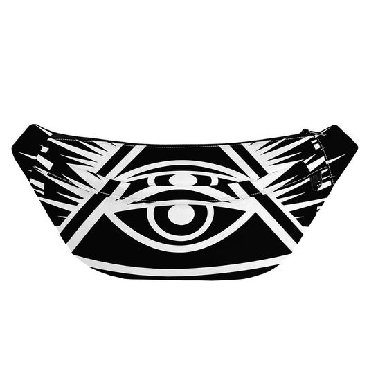 Black And White Illuminati Print Fanny Pack
