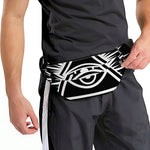 Black And White Illuminati Print Fanny Pack
