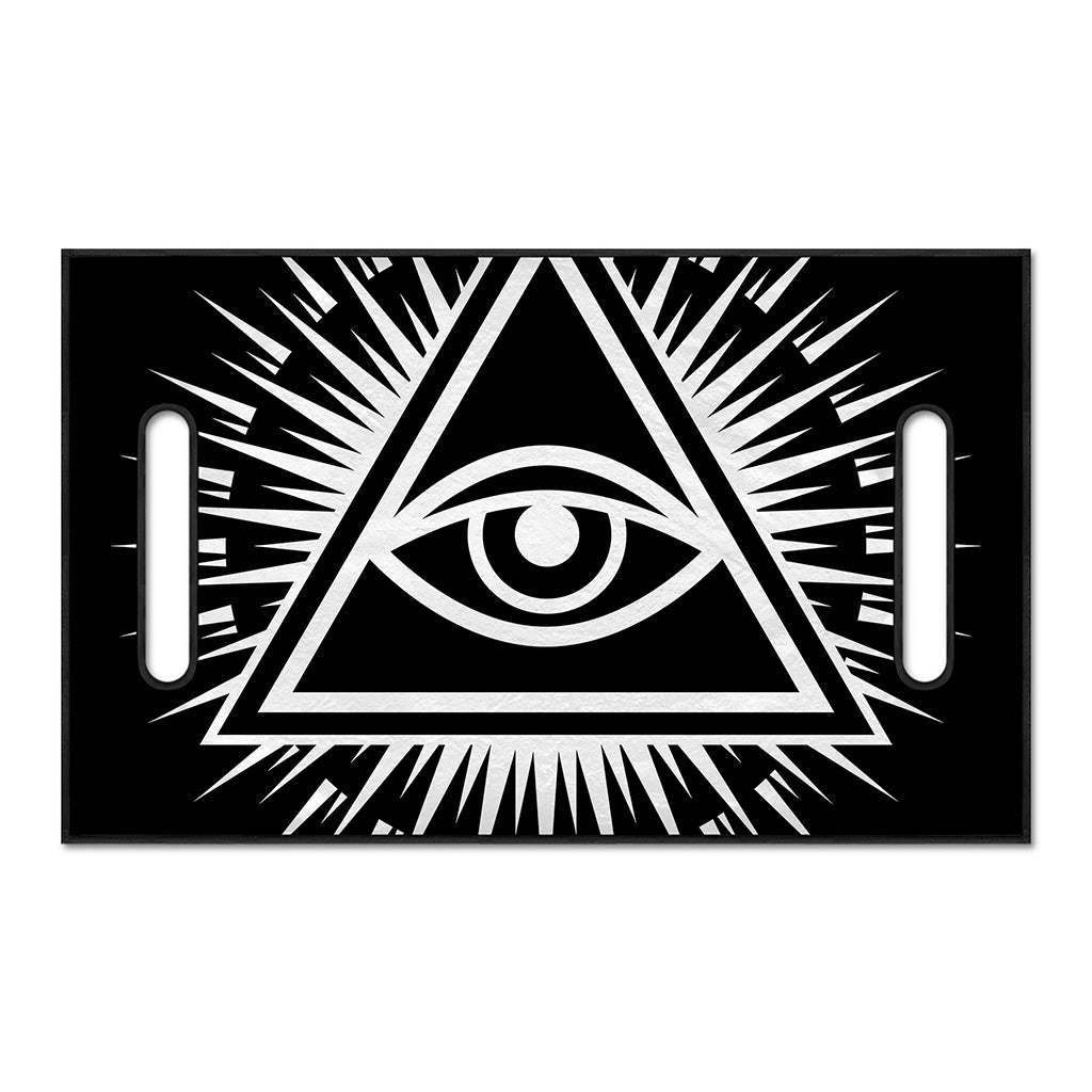 Black And White Illuminati Print Golf Cart Seat Cover