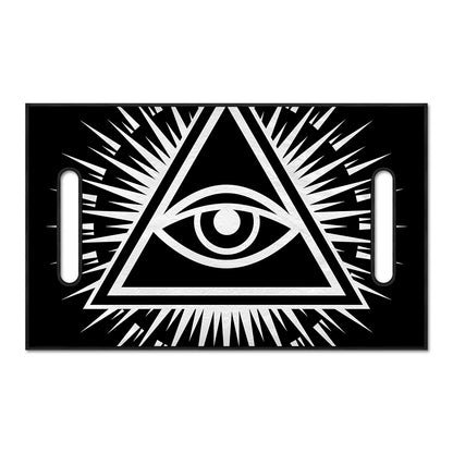 Black And White Illuminati Print Golf Cart Seat Cover